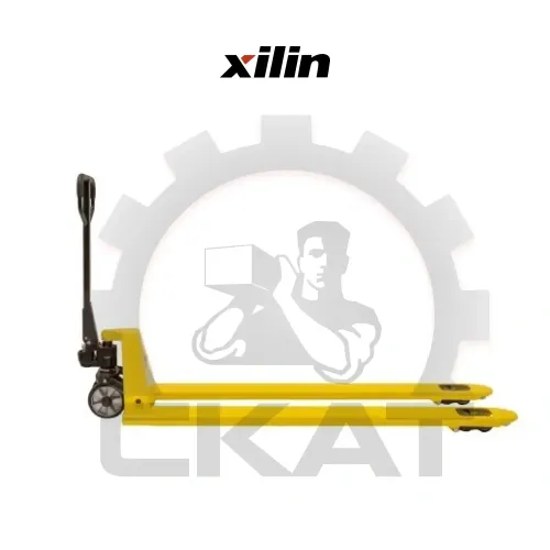 Тележка гидравлическая Xilin BF1000 (г/п 1тн, удлиненные вилы 2400 мм, колеса полиуретан двойные)