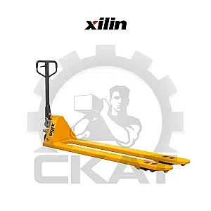 Тележка гидравлическая Xilin BF1000 (г/п 1тн, удлиненные вилы 2100 мм, колеса полиуретан двойные)
