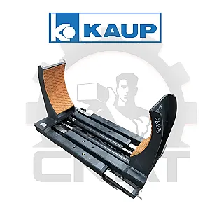 Захват для 1-2е бочки Kaup (Германия), г/п 700 кг, ширина раскрытия лап: 400-1200 мм; с устройством смещения каретки вбок и регулировкой давления