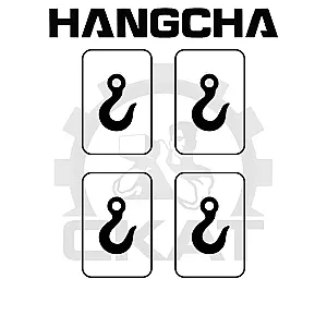 Наклейка КРЮК обозначение точки крепления Hangcha CBD15-20