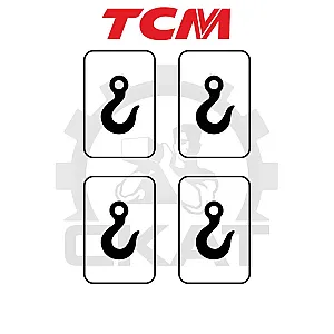 Наклейка КРЮК обозначение точки крепления TCM SP125, FR/FRB14-25