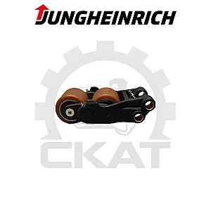 Колесо подвилочное 85x85 Jungheinrich ECE118, ERE120, ERE225, в сборе с держателем