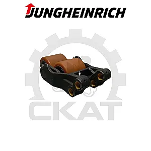 Колесо подвилочное 85x85 Jungheinrich ECE118, ERE120, ERE225, в сборе с держателем