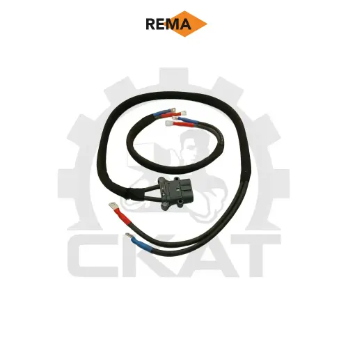 Разъём Rema (папа) DIN 80А 35мм2 (оригинал REMA GmbH) с кабелем электрическим