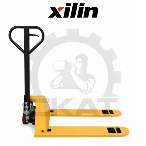 Гидравлическая тележка Xilin BFL15 (г/п 1500 кг, вилы 1150 мм) низкопрофильная, двойные полиуретановые колеса