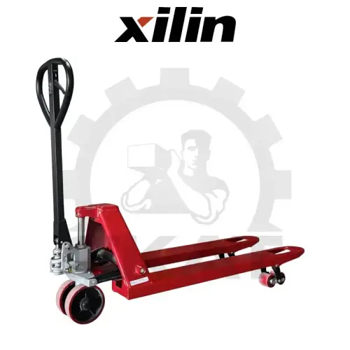 Гидравлическая тележка Xilin HP2.5 (г/п 2500 кг, вилы 1150 мм) стандартная, двойные полиуретановые колеса