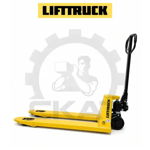 Гидравлическая тележка LIFTTRUCK PM2.5 (г/п 2500 кг, вилы 1150 мм) стандартная, двойные полиуретановые колеса