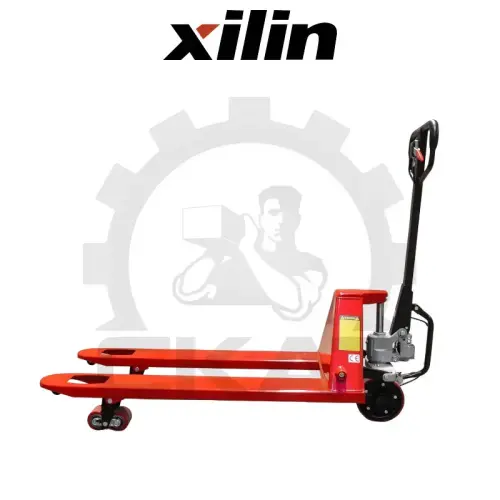 Гидравлическая тележка для работы на наклонных поверхностях Xilin HP2.5MA (г/п 2500 кг, вилы 1150 мм) с тормозом