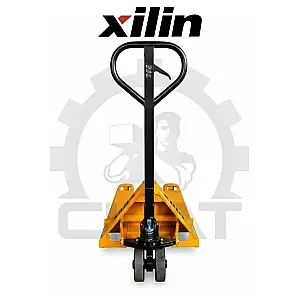 Гидравлическая тележка Xilin BF2000 (г/п 2000 кг, вилы 1800 мм), длинновильная, двойные полиуретановые колеса