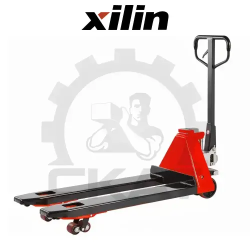 Гидравлическая тележка Xilin HPS2.0 (г/п 2000 кг, вилы 1150 мм) с весами, двойные полиуретановые колеса