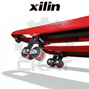Гидравлическая тележка Xilin HPS2.0 (г/п 2000 кг, вилы 1150 мм) с весами, двойные полиуретановые колеса