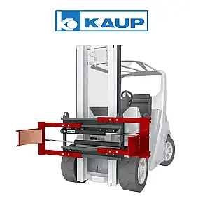 Захват для бочек + боковое смещение Kaup (Германия), г/п 700 кг, ширина раскрытия лап 400-1200 мм; с регулировкой давления