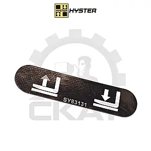 Наклейка левая на переключатель рукояти управления Hyster P1.3-3.0, S1.00-1.60