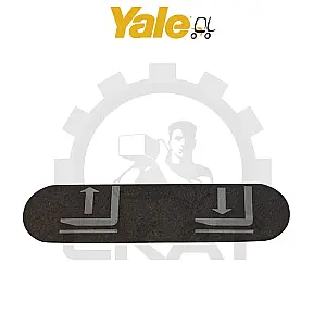 Наклейка правая на переключатель рукояти управления Yale MP16-30, MS10-16